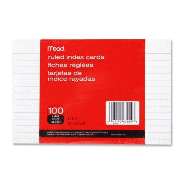 Mead® Ruled Index Cards 4 x 6